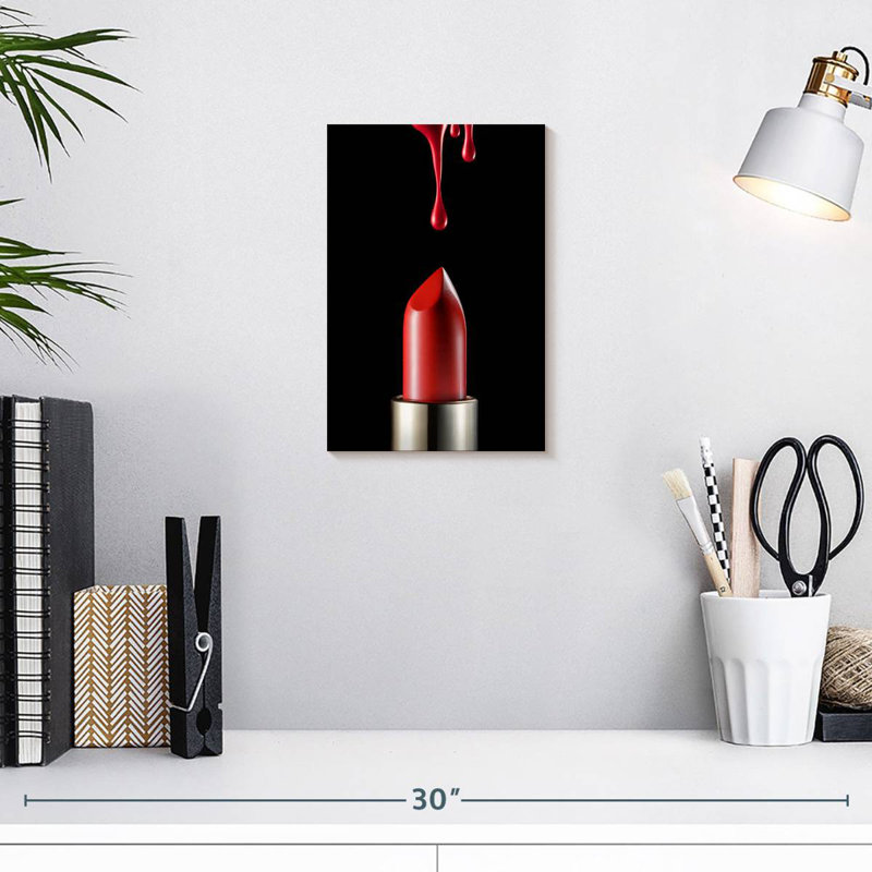 Shuttleworth Lipstick, 12" H x 8" W