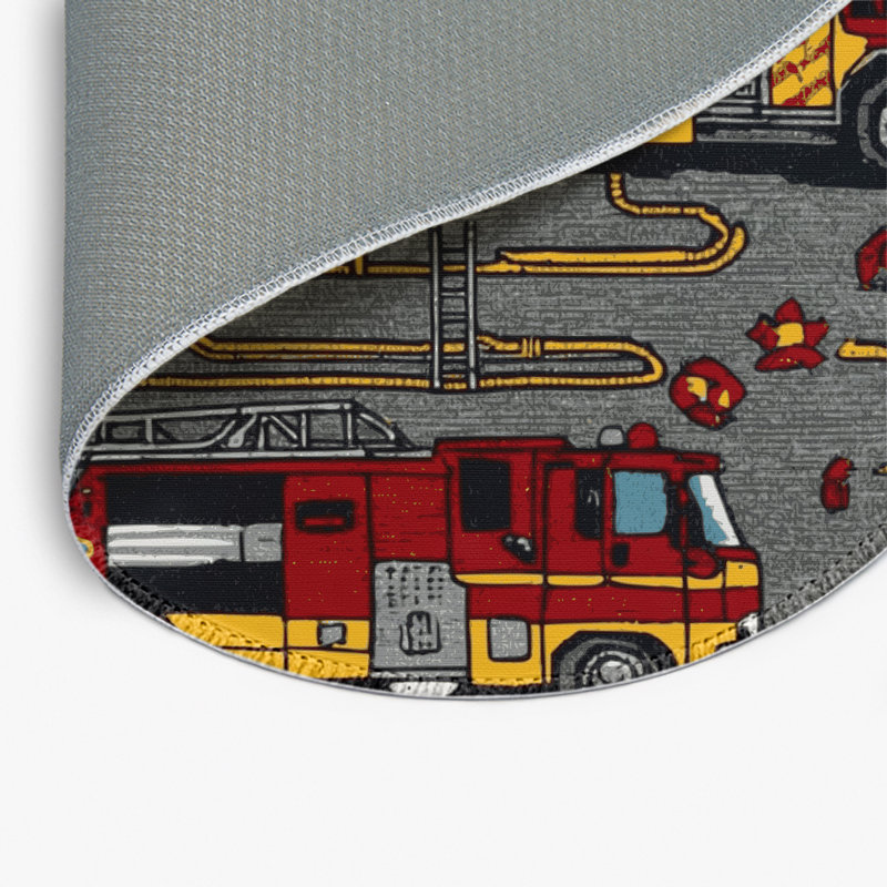 Tapis intérieur et extérieur brun Transport, Rond 5 pi
