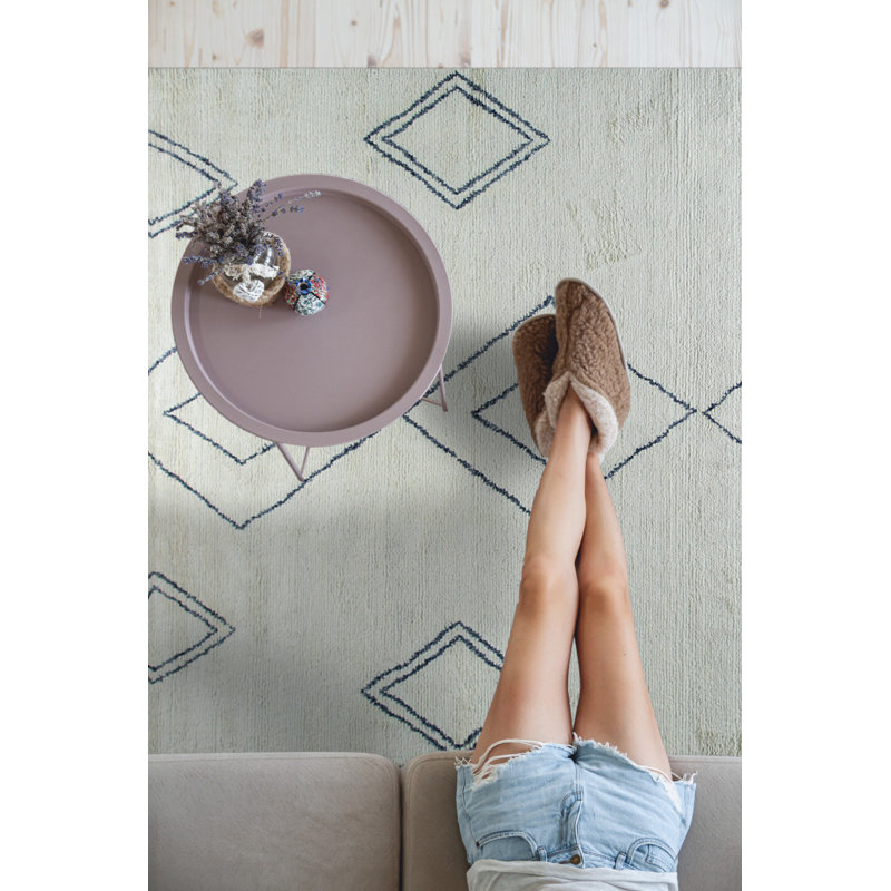 Tapis ivoire intérieur moderne en laine marocaine noué à la main de style moderne et classique, Tapis de couloir 4 pi x 12 pi