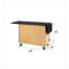 Unité mobile de démonstration de laboratoire de science mobile avec porte coulissante diversifiée 48 po x 24 po-3474833