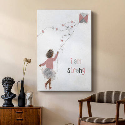 Girl Flying Kite -Custom Wrapped Gallery Cavas
