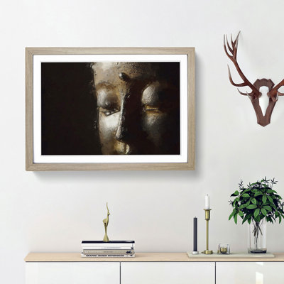 Golden Buddha Statue - Picture Frame Graphic Art Print