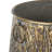 Shrewsbury 2 Piece Metal Textured Abstract Indoor Outdoor Brass Planter with Weathered Spot and Ring Handle Set