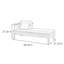 Chaise longue élégante en bois massif-111154034