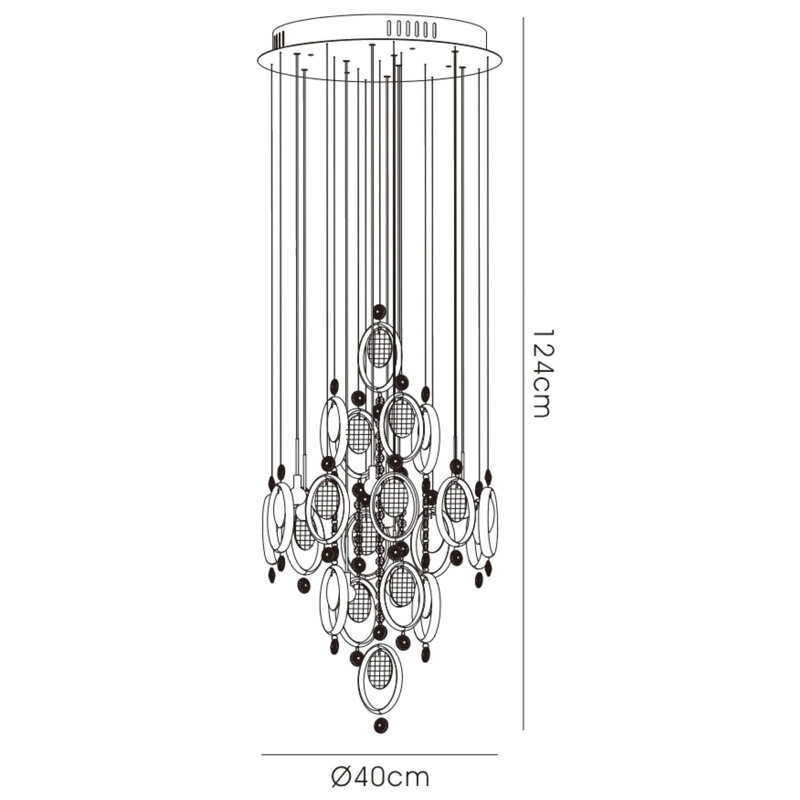9 - Light Crystal Chandelier