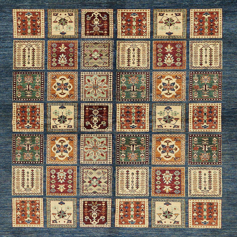 Abstract Indoor Rug, Square 7'