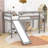 Twin Size Wooden Loft Bed with Slide-1379035721