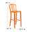 Indoor/Outdoor Commercial Grade Metal Modern Barstools (Set of 2) by Flash Furniture-2018702043-2072328337