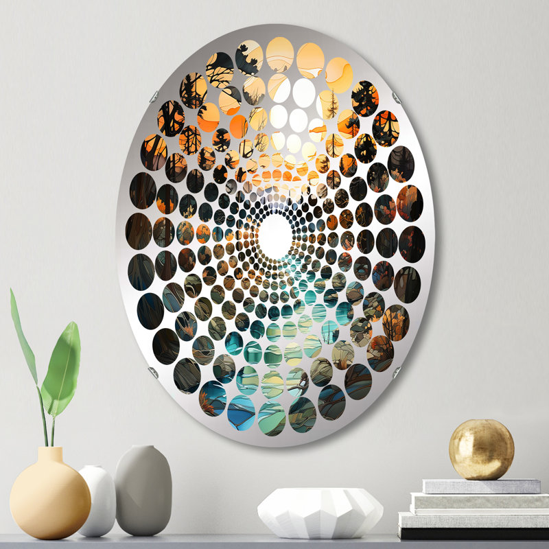 Miroir décoratif Radial Dot, L 20 po x H 30 po