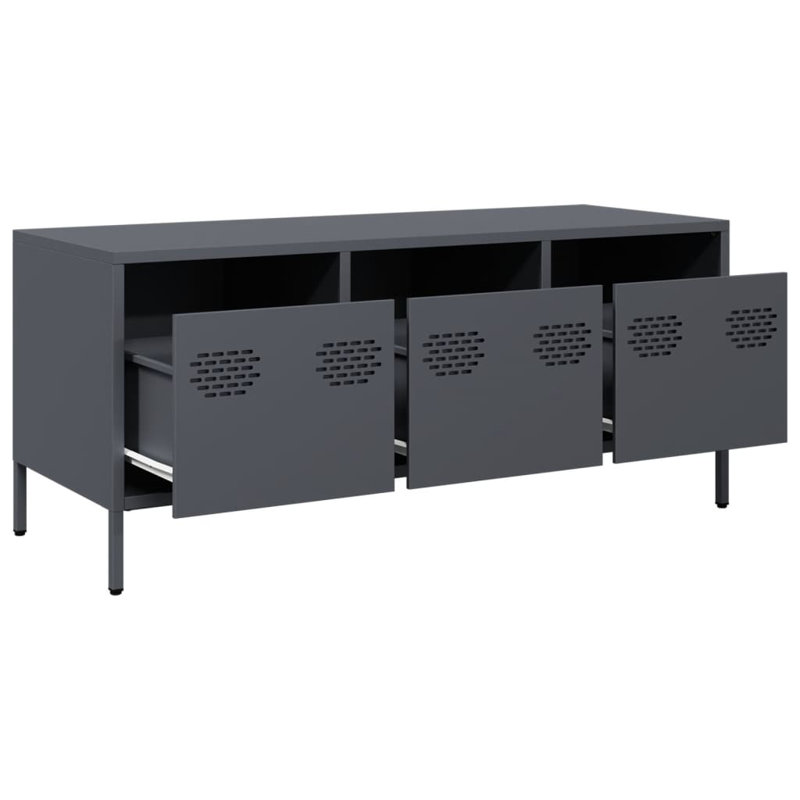 Ayele TV Stand, Anthracite, 101.5cm