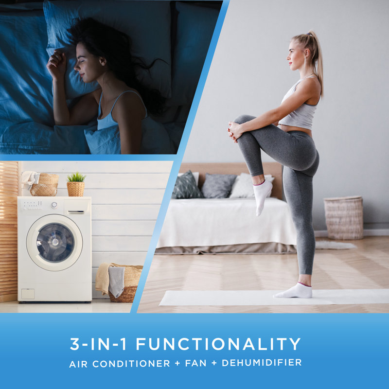 Commercial Cool 9,000 BTU Blue Portable Air Conditioner with WiFi and Alexa