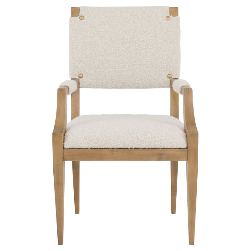 Maxwell Upholstered Arm Chair, Sunlit Oak