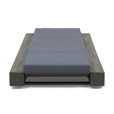 Tomalin Outdoor Wood Chaise Lounge