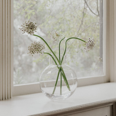 Ball Glass Vase - Clear