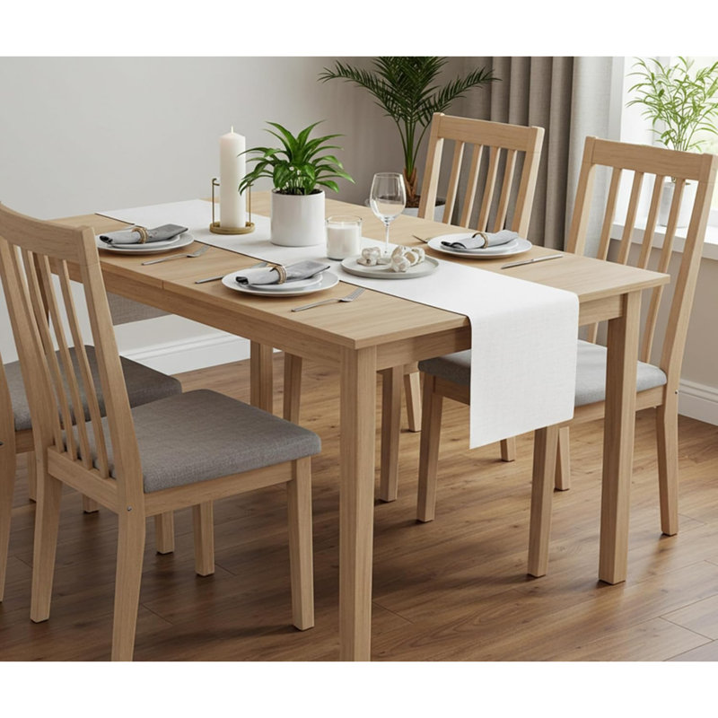 Table Runner - White Table Runners for Dining Table 33cm x 240cm - 100% Cotton, Durable, and Wrinkle-Resistant Stitching, Ideal for Christmas Party Decoration
