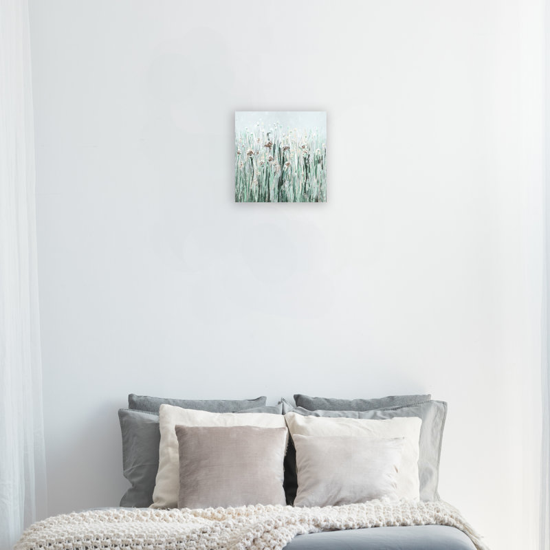 Peinture sur toile tendue, H 12 po x l 12 po x P 1,5 po