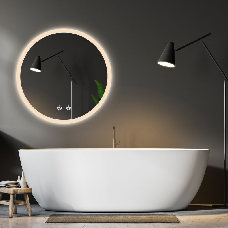 Miroir de salle de bain mural Meneau, 24 po x 24 po
