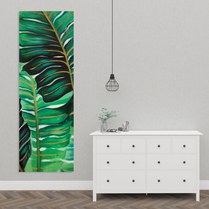 Plusieurs feuilles de plantes exotiques - décor de salon