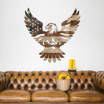 «American Flag Eagle», art mural imprimé