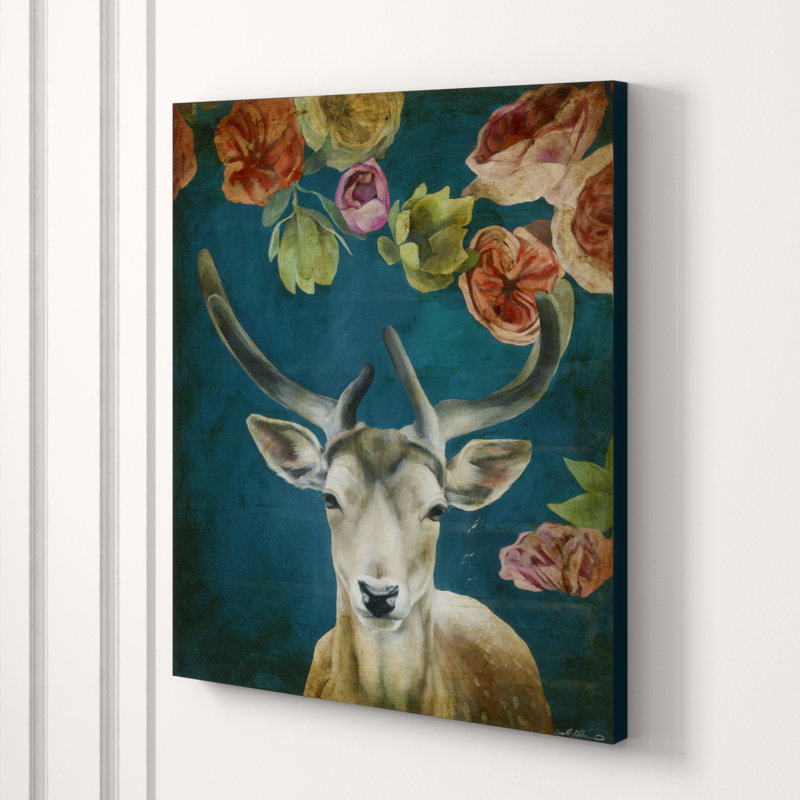 Wild Bouquet II Print by Chelsea Art Studio, 63" H x 54" W x 1.5" D, Glass Coat