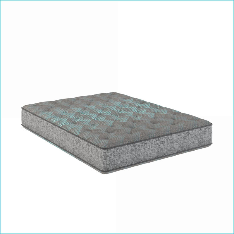 Matelas - Matelas double en mousse à double face 9 po Restonic Comfort Care | Gris + bleu | Mousse