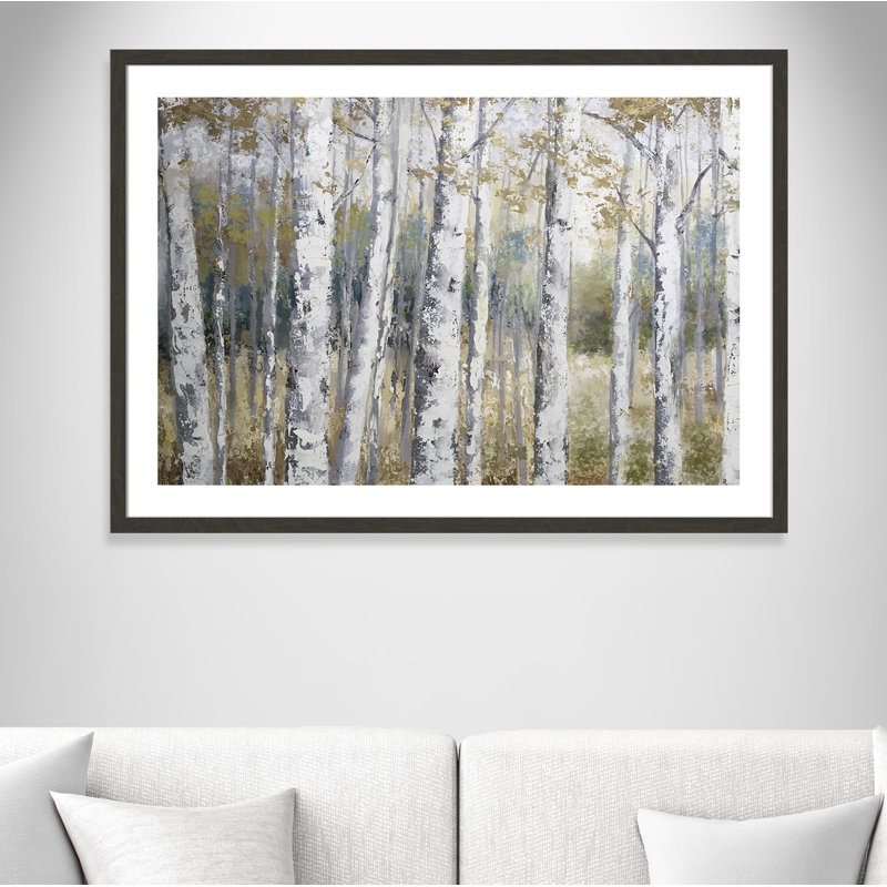 «Musgrave Hidden Birch», reproduction encadrée