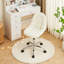 Chaise de bureau rembourrée sans accoudoirs Modern White-1750397517