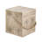 Square MGO Outdoor Side Table – Wood Grain Patio End Table, No Assembly