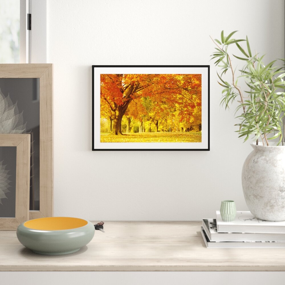 Gerahmtes Poster Schöne Herbstlandschaft