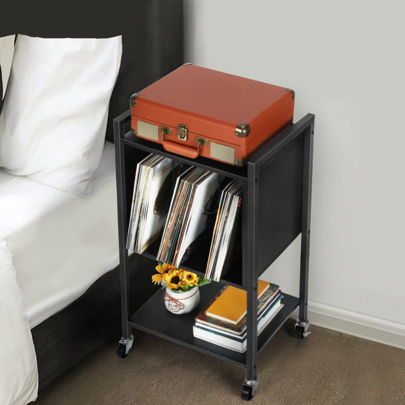 31.69'' H Media Shelves, Black