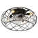 Henricks 43.2cm Round Caged Indoor Ceiling Fan with Light Kit