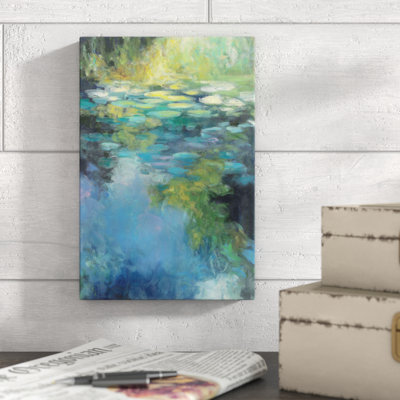 Reproduction d’art sur toile, "Water Nymphéas III" par Julia Purinton