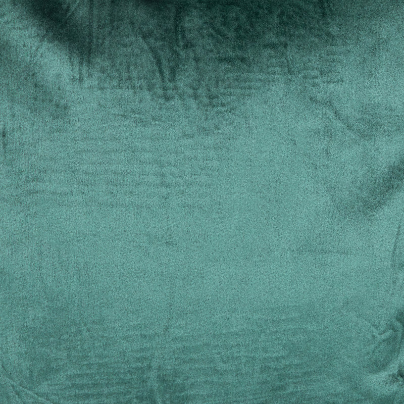 17" Plush Velvet Solid Square Throw Pillow with Piped Edging, Green