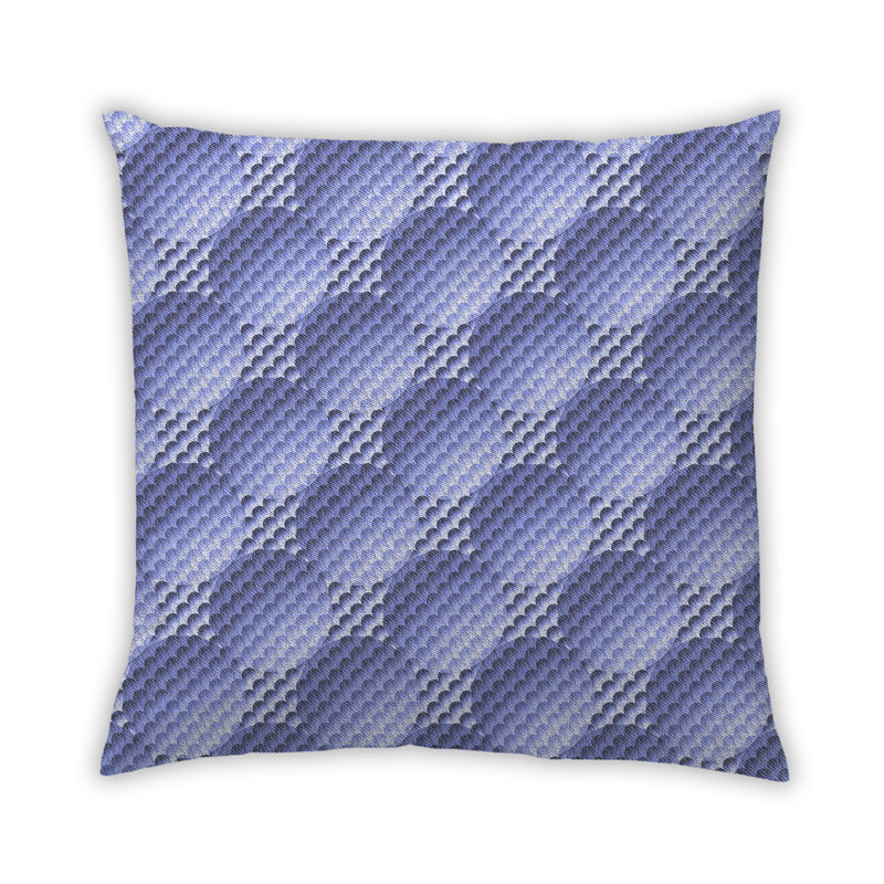Coussin Channon, Bleu, Synthétique