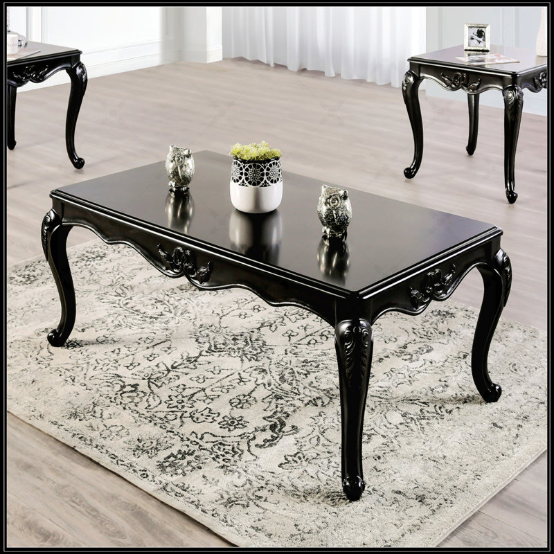 Table basse rectangulaire, Noir