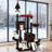 78"Cat Tree Cat Tower With Coffin Bed