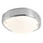 Pebble 8-in Silver dimmable LED Flush Mount-1996249238