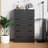Basurto 5 Drawer Chest Wooden Dresser with Lock-1910246710
