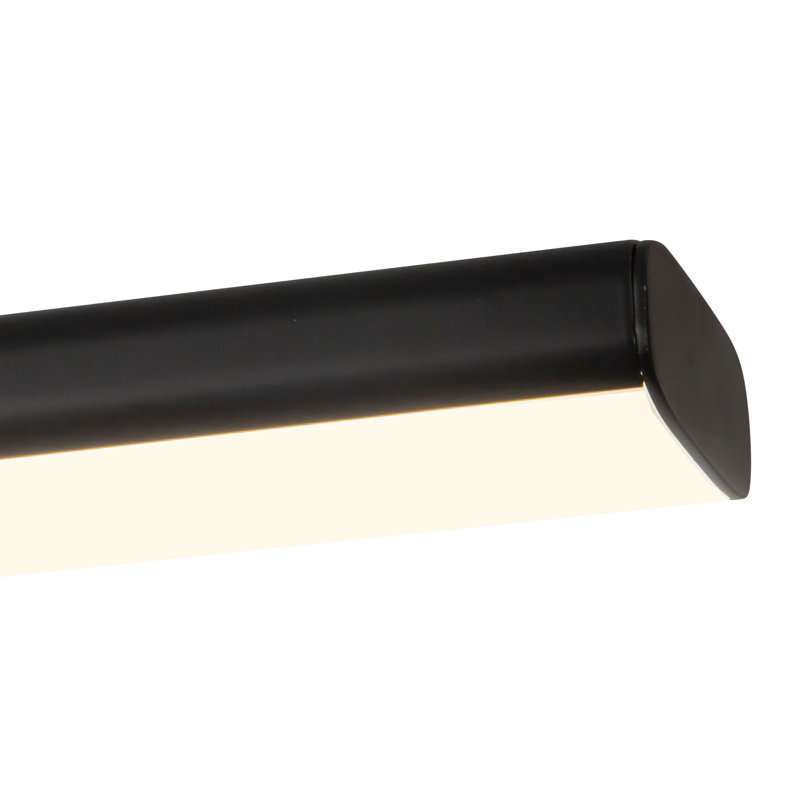 Drift 45-in Black dimmable LED Linear Pendant, Matte Black