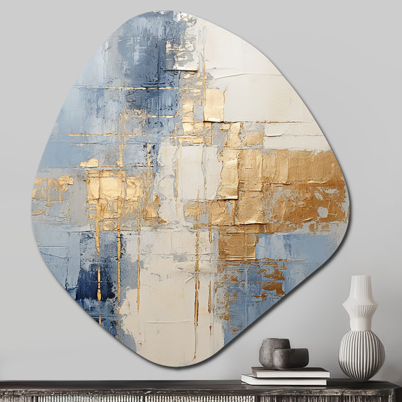 Nash - art mural asymétrique en forme de nébuleuse scandinave, H 28 po x l 25 po