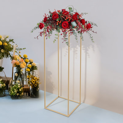 Metal Column Flower Stand