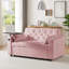 Canapés convertibles en velours rose avec fonctions multifonctionnelles