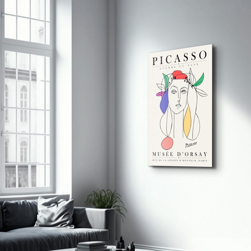 Peinture murale élégante en verre trempé 18,1 po x 28,3 po | 100% verre trempé, épaisseur: 0,16 pouce | Imprimé UV pour des couleurs éclatantes et une durabilité | Parfait pour la décoration intérieure et l'esthétique moderne
