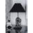 Elegant Black Table Lamp, Metal Body, 11.8 in Diameter x 18.5 in Height | Fabric Cap, E27 Socket, Max 40W | Modern Design for Home & Office | Stylish Lighting Solution for Any Room Decor