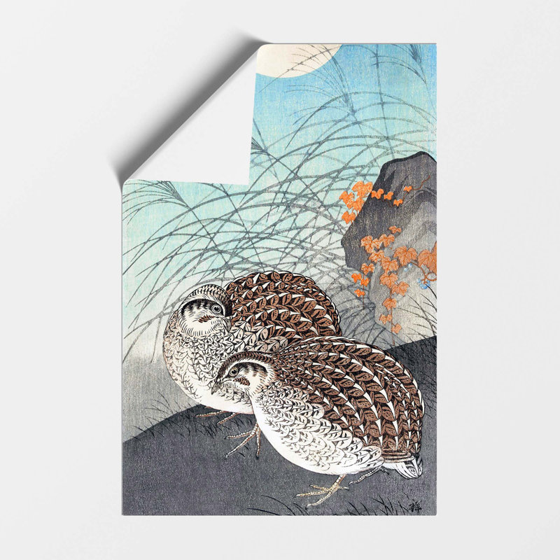 Two Quails - No Frame Print, 42 cm H x 29.7 cm W