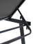 Chaise longue Waterloo avec table d'appoint en bois attachée, ensemble de 2