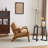 Lemley Mid Century Solid Wood Accent Chair Upholstered Armchair with an Extra Pillow-2022048545
