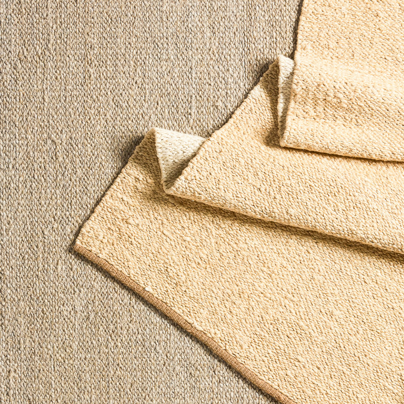 Jute / Sisal Area Rug in Banana Crepe/Apple Cinnamon/Soybean, Rectangle 2' x 3'