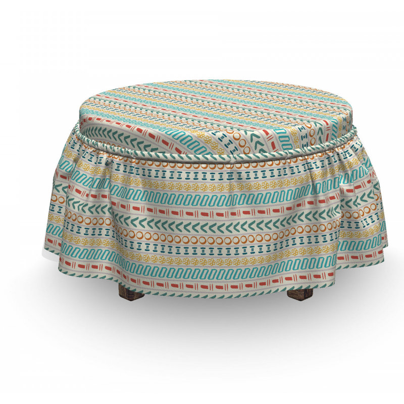 Box Cushion Ottoman Slipcover