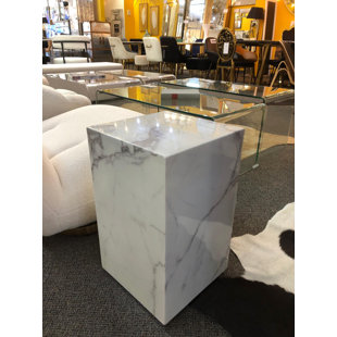 Table d'appoint en marbre Luci